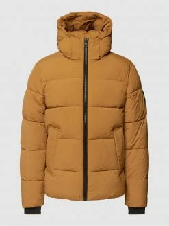 CK Calvin Klein Steppjacke Mit Kapuze Modell 'CRINKLE NYLON PUFFER JACK' - Cognac