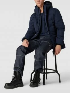 Superdry Steppjacke Mit Kapuze - Marineblau