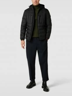 BOSS Casualwear Steppjacke Mit Label-Details Modell 'OLIPSIS' - Schwarz