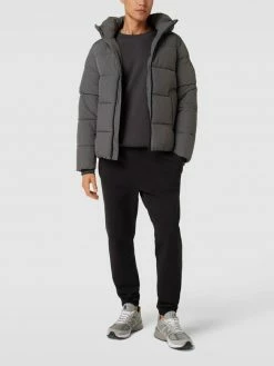 CK Calvin Klein Steppjacke Mit Kapuze Modell 'CRINKLE NYLON PUFFER JACK' - Anthrazit