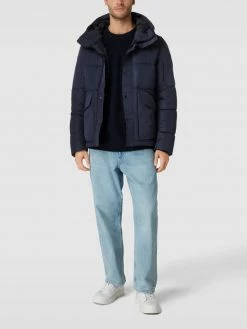 S.Oliver RED LABEL Steppjacke Mit Kapuze - Marineblau