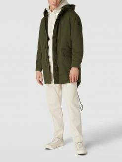 Marc O'Polo Denim Parka Mit Pattentaschen Modell 'cotton Parka' - Mittelgrau