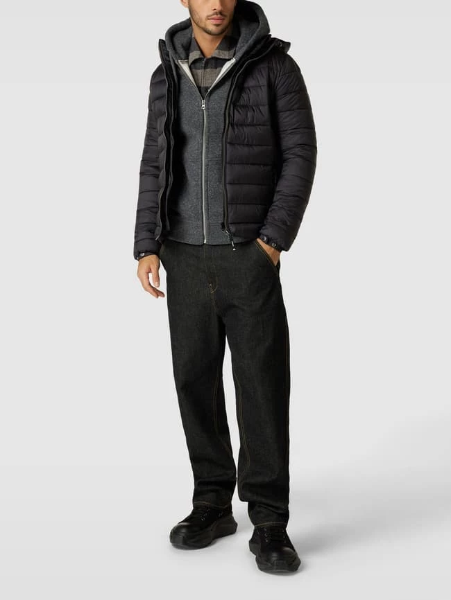 Superdry Steppjacke Mit Abnehmbarer Kapuze - Schwarz 1 Superdry Steppjacke Mit Abnehmbarer Kapuze - Schwarz