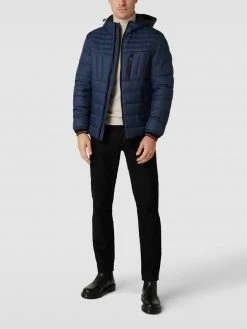 BOSS Casualwear Steppjacke Mit Label-Details Modell 'OLIPSIS' - Marineblau