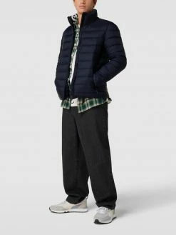 Superdry Steppjacke Mit Stehkragen - Marineblau