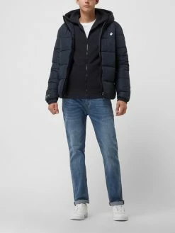 Superdry Steppjacke Mit Label-Details - Marineblau