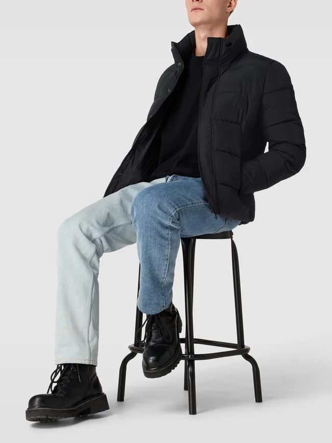 Superdry Steppjacke Mit Stehkragen - Schwarz 1 Superdry Steppjacke Mit Stehkragen - Schwarz