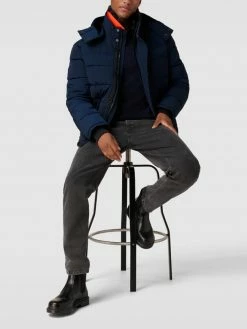 MCNEAL Steppjacke Mit Abnehmbarer Kapuze - Marineblau