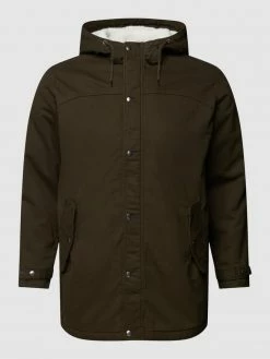 Jack & Jones Plus PLUS SIZE Parka Mit Pattentaschen - Olivgrün