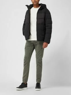 Tom Tailor Steppjacke Mit Abnehmbarer Kapuze - Schwarz