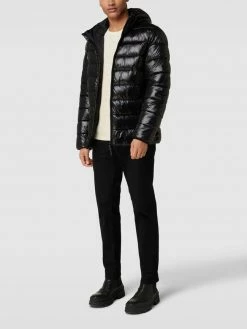 Aeronautica Militare Steppjacke Mit Kapuze Modell 'GIUBBINO' - Schwarz