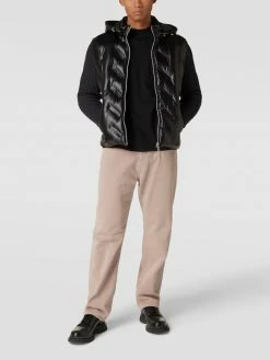 Baldessarini Jacke Mit Strickbesatz Modell 'Santos' - Schwarz