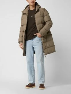 Rains Steppjacke Mit Kapuze - Taupe