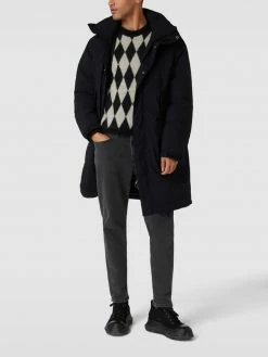 Marc O'Polo Daunenmantel Mit Label-Patch - Schwarz