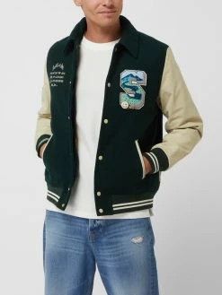 Scotch & Soda College-Jacke Mit Badges - Dunkelgrün -Kleidung Geschäft 9gr54j9g8944oka76op3gkie90s3ghaeap2jch2j6gojac1h8983ck9i6h14ucam6h8lcjhm9h1kih1kaco34dj1cdh6ccj465gj2chkccsjcohocgpjcchj6spjgchn64omcdg