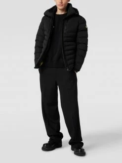 Wellensteyn Steppjacke Mit Label-Details Modell 'CARM NEU' - Schwarz