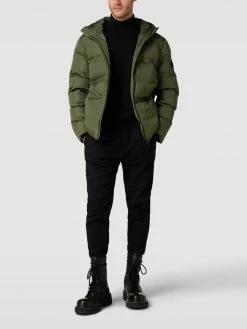 CARS JEANS Steppjacke Mit Label-Patch Modell 'Zommy' - Olivgrün