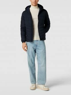 Tommy Hilfiger Steppjacke Mit Kapuze Modell 'BRANDED HOODED JACKET' - Marineblau