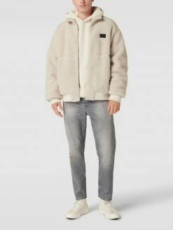 Calvin Klein Jeans Jacke Mit Teddyfell - Offwhite