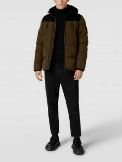 CARS JEANS Steppjacke Mit Label-Detail Modell 'Brentham' - Olivgrün