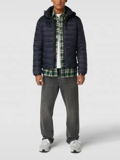 Superdry Steppjacke Mit Abnehmbarer Kapuze - Marineblau
