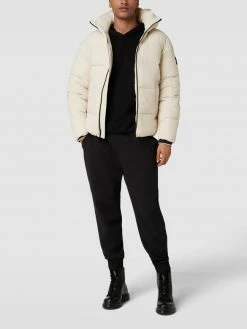 CK Calvin Klein Steppjacke Mit Kapuze Modell 'CRINKLE NYLON PUFFER JACK' - Sand