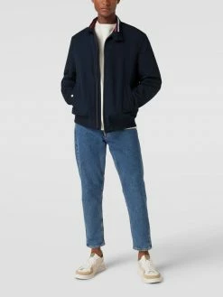 Christian Berg Men Wattierter Blouson Mit Stehkragen - Marineblau