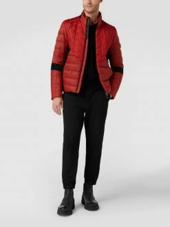 BOSS Athleisurewear Daunenjacke Mit Kontrastbesatz Modell 'Marson' - Rostrot
