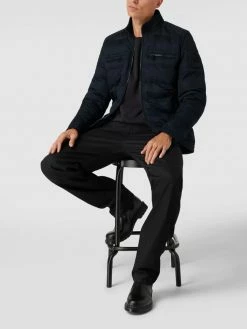 CARS JEANS Jacke Mit Label-Stitching Modell 'Dalkin' - Marineblau